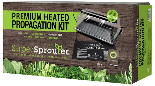 Super Sprouter® Premium Heated Propagation Kit with 7 in Dome & T5 Light